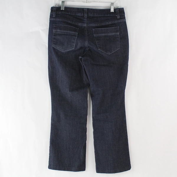 Christopher & Banks Women's Dark Wash Blue Mid Rise Jeans Size 4 Short