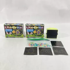 2 Hasbro Mini Lite Brite Sets Spring Edition Pre-Owned One Opened
