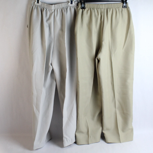Lot of 2 Blair Elastic Waist Casual Pull On Pants Women's Size 8PT