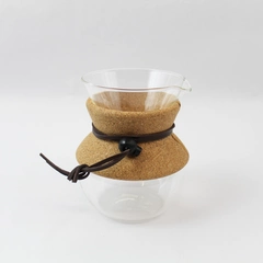 Bodum Glass Coffee Pour Over Drip Maker with Cork Band Pre-Owned
