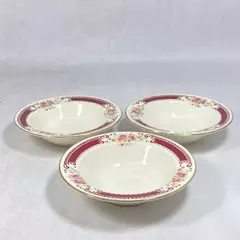 Lot of 3 Homer Laughlin Majestic Fruit Bowls 6 Inch 1949 And 1950 Date Marks