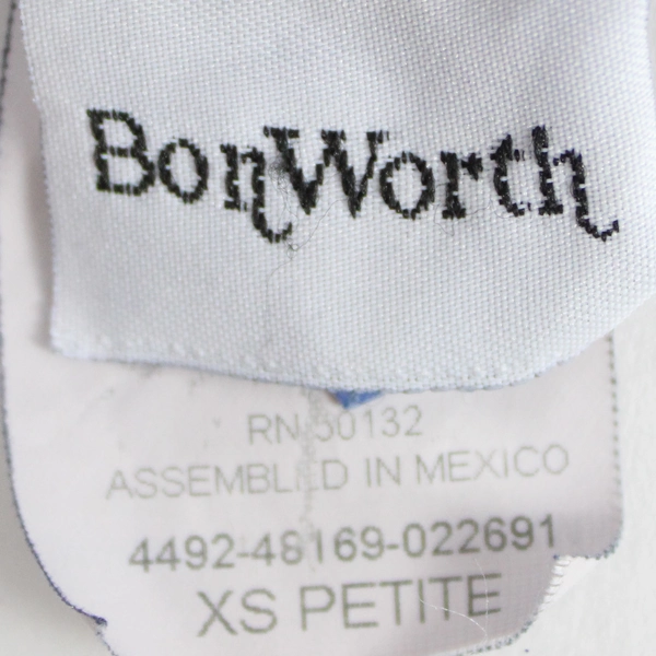 BonWorth Blue Pull On Pants Women's Size XS Petite
