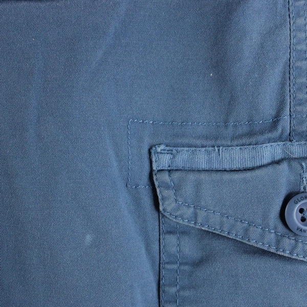 Gloria Vanderbilt Capri Pants Blue Cargo Style Cuffs Women's Size 10