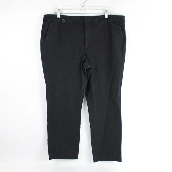 Lauren Ralph Lauren Black Cotton Blend Dress Pants Women's Size 16