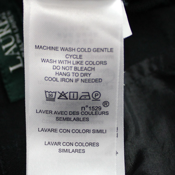 Lauren Ralph Lauren Black Cotton Blend Dress Pants Women's Size 16