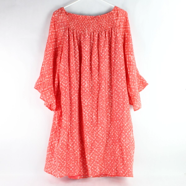 Zac & Rachel Coral Knee Length Muumuu Dress Women's Size 1X