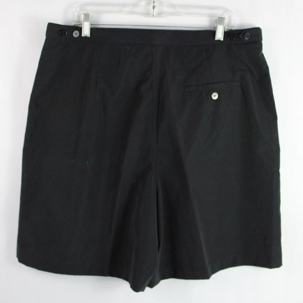 Liz Golf Women's Golf Shorts by Liz Claiborne Pleated Front Black Plus Size 18