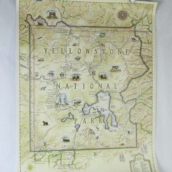 2008 Xplorer Yellowstone National Park Map Lithographic Map By Chris Robitaille
