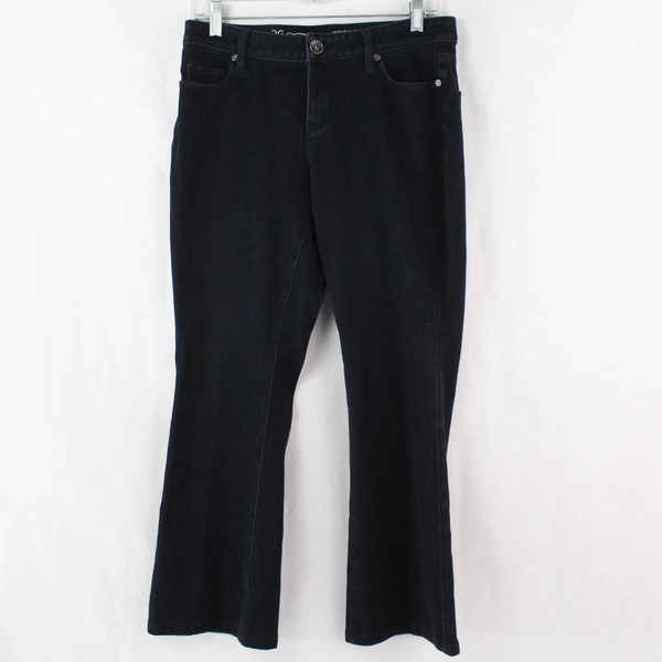 Coldwater Creek Women's Dark Wash Natural Fit Bootcut Leg Size P6 Cotton Blend