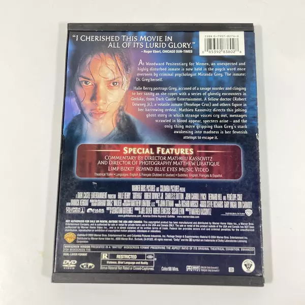 Gothika DVD 2004 Widescreen Halle Berry Horror Movie Warner Bros