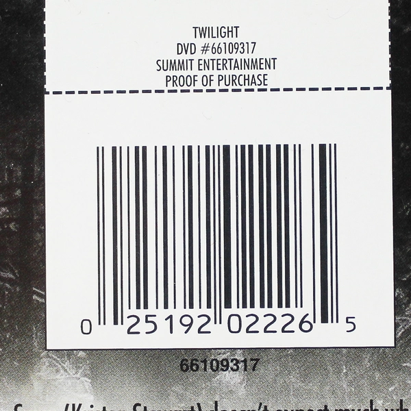 Twilight DVD 2009 Summit Entertainment Kristen Stewart Romantic Drama