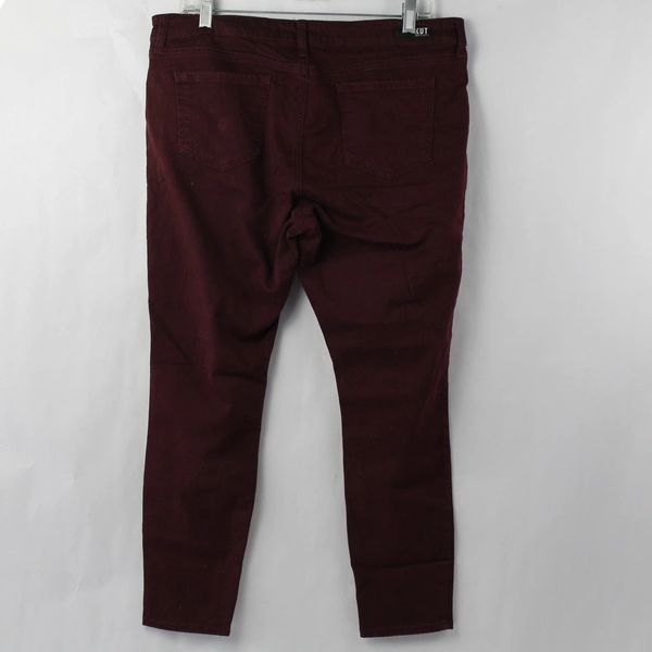 KUT from the Kloth Women's 14P Burgundy Skinny Jeans Donna Petite Ankle Skinny