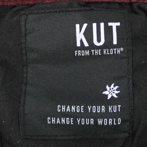 KUT from the Kloth Women's 14P Burgundy Skinny Jeans Donna Petite Ankle Skinny