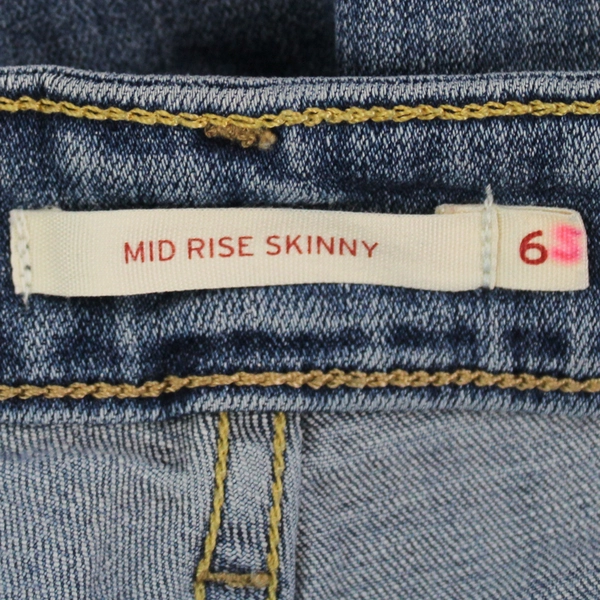 Levi Strauss & Co Women's Mid Rise Skinny Blue Jeans Size 6
