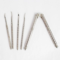  5 Piece Vintage HMQ Metal Nutcracker and Picks Set