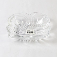 Mikasa Flores Clear Crystal Candy Dish Trinket Bowl Home Decor 6.25" NWT