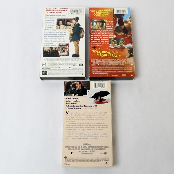Lot Of 3 Family Comedies VHS Movies Kangaroo Jack Curly Sue Home Alone 2
