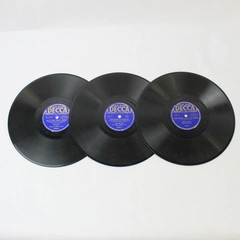 Lot of 3 Vintage Decca Records Music 10in No Sleeve