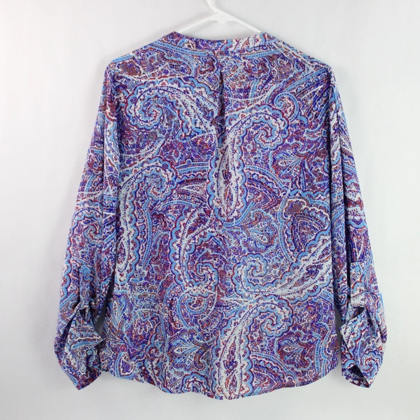 The Limited Multicolored Paisley Long-Sleeved Blouse Women's Size Large