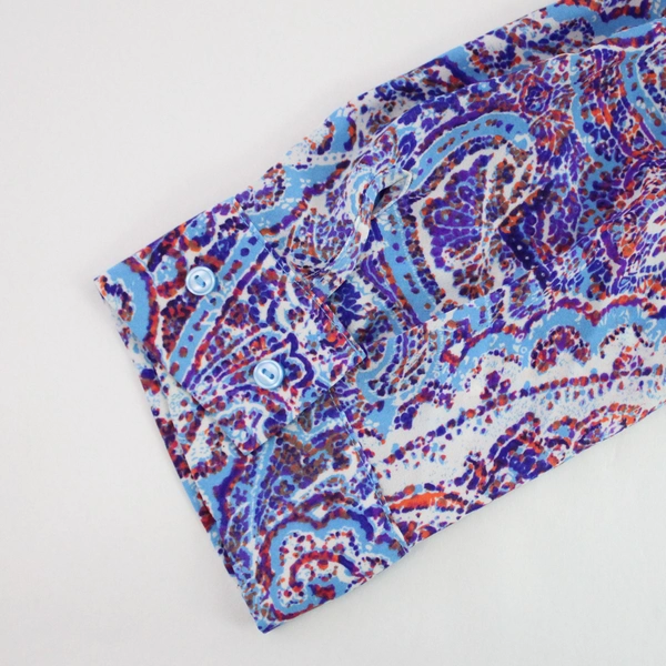 The Limited Multicolored Paisley Long-Sleeved Blouse Women's Size Large