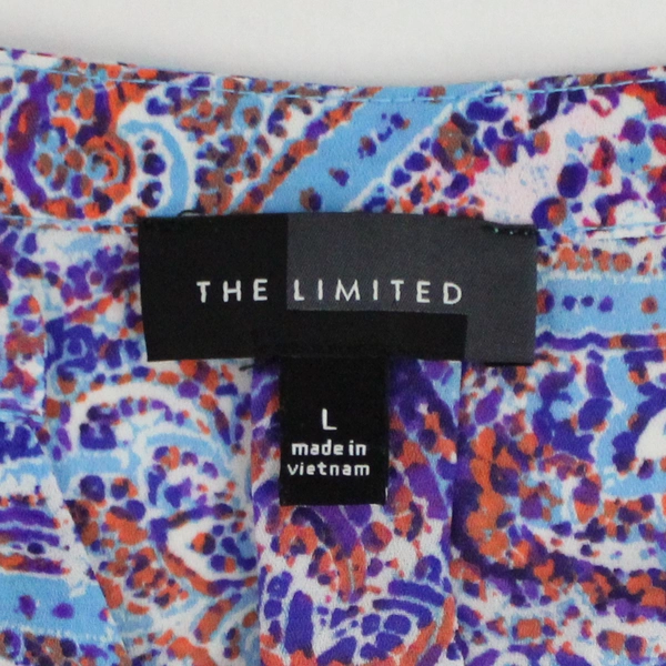 The Limited Multicolored Paisley Long-Sleeved Blouse Women's Size Large