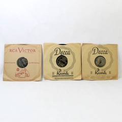 Lot of 3 Vintage 10" Victor & Decca Records - Film Music Collectibles
