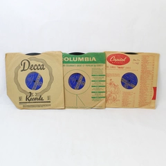 Lot of 3 Vintage Columbia Records Music Various Artists 10in