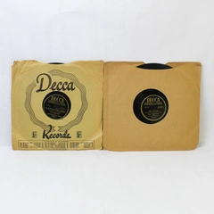 Lot of 2 Vintage Decca Records Music Various Artists 10in with Sleeves Vinyl