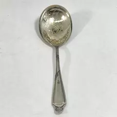 Vintage Rockford Silver Plate Company Serving Spoon Hawthorne Pattern