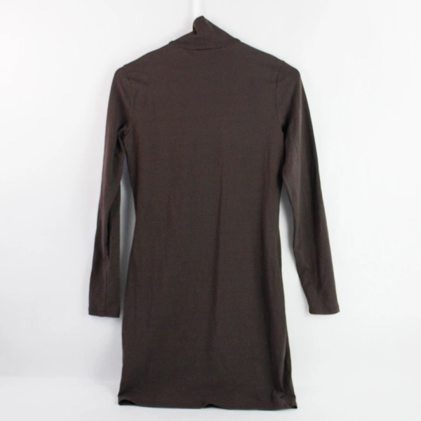 Divided by H&M Brown Mock Neck Cotton Dress Women's Size Medium