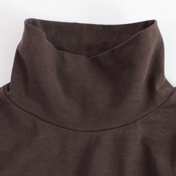 Divided by H&M Brown Mock Neck Cotton Dress Women's Size Medium