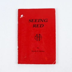 Vintage Seeing Red by Myrtle D. Hartley 1988 Signed Paperback