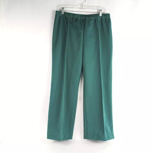 Lot of 2 Vintage Sears Slacks Pants Navy Blue Green Women's Size 18 Hemmed