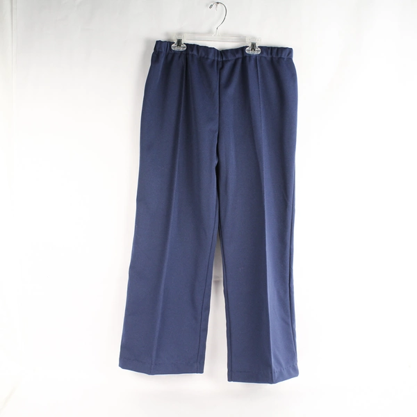 Lot of 2 Vintage Sears Slacks Pants Navy Blue Green Women's Size 18 Hemmed
