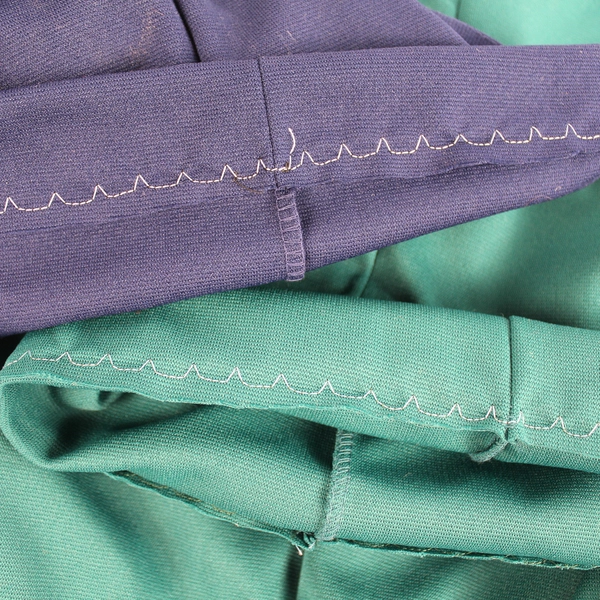 Lot of 2 Vintage Sears Slacks Pants Navy Blue Green Women's Size 18 Hemmed