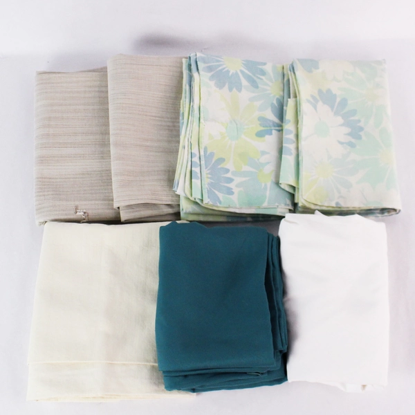Mixed Lot of 7 Varied Design and Size Pillowcases Flawed DIY Craft Project