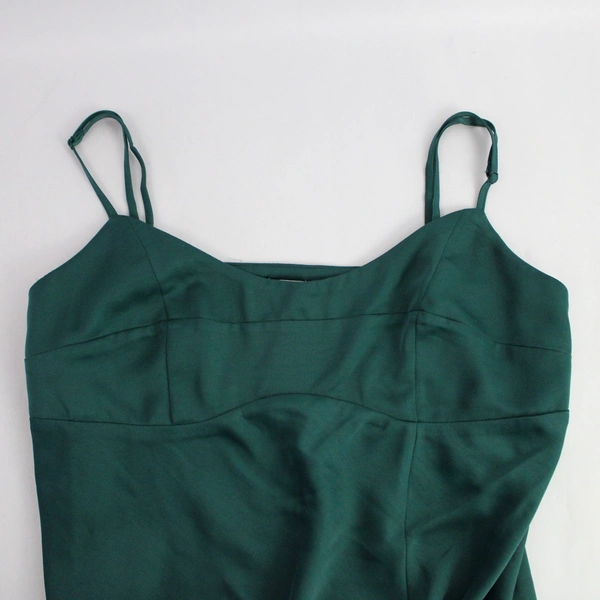 A New Day Green Empire Midi Slip Dress Women's Size Medium