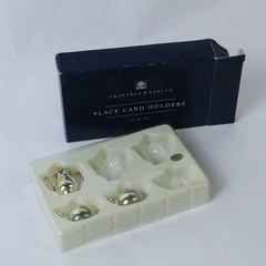 Lot of 3 Crabtree & Evelyn Place Card Holders Miniatures Open Box Missing 3