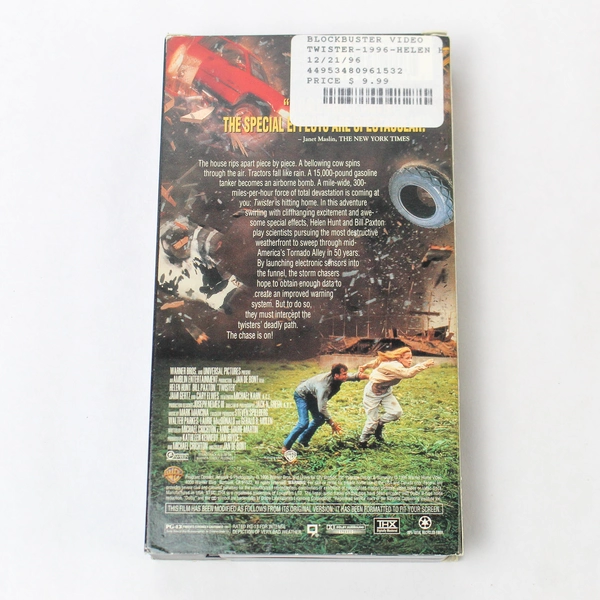 Twister VHS 1996 Warner Home Video Helen Hunt Bill Paxton