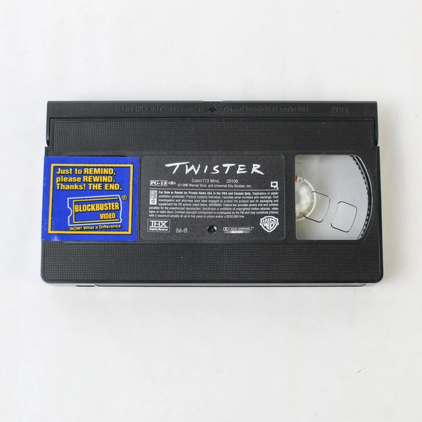 Twister VHS 1996 Warner Home Video Helen Hunt Bill Paxton