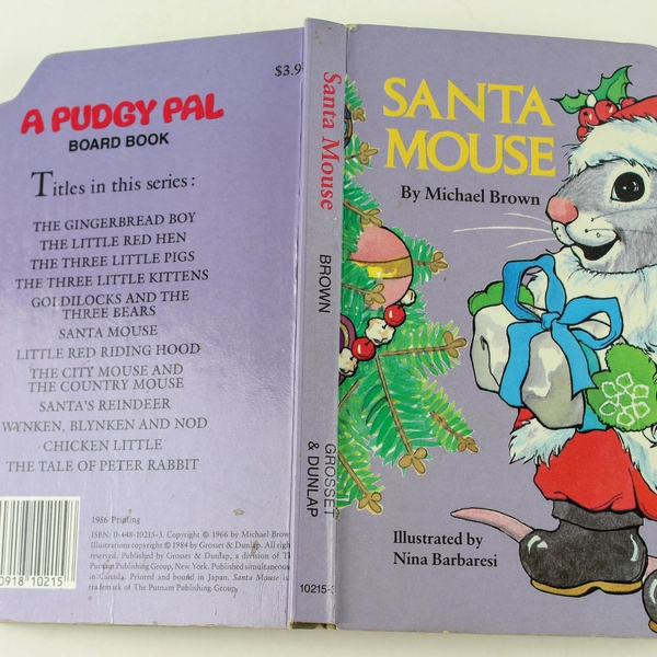 Santa Mouse Michael Brown 1986 Paperback Children's Book