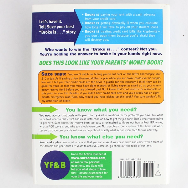 The Money Book for the Young Fabulous & Broke by Suze Orman 2005 Hardcover