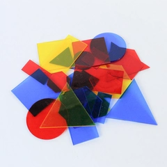 Lot of 27 McGraw-Hill Homeschool Overhead Projector Color Tiles Educational Math
