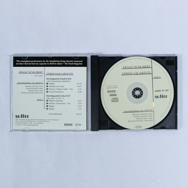 Franz Schubert String Quartets in E Flat Major and D Minor CD 2003