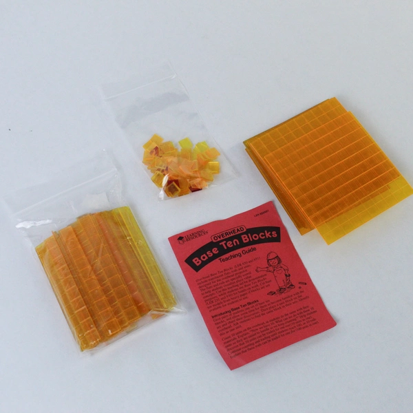 Lot of Learning Resources Overhead Base Ten Blocks Educational Math Toy Set