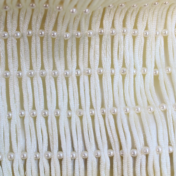 Vtg Vanessa Paris London Clutch Purse Cream Faux Pearls Double Handle Bag