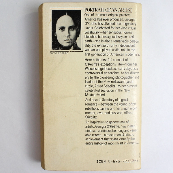 Vintage Portrait of an Artist Biography of Georgia O'Keeffe by Laurie Lisle 1980