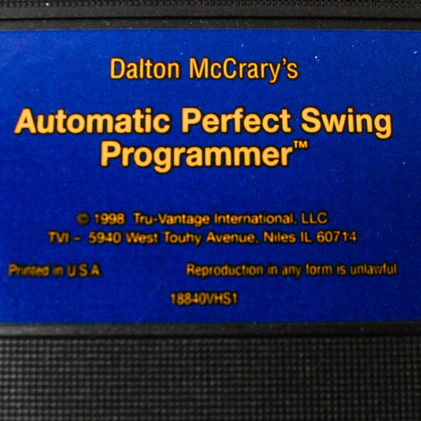 Dalton McCrary's Automatic Perfect Swing System 2 VHS Set 1998