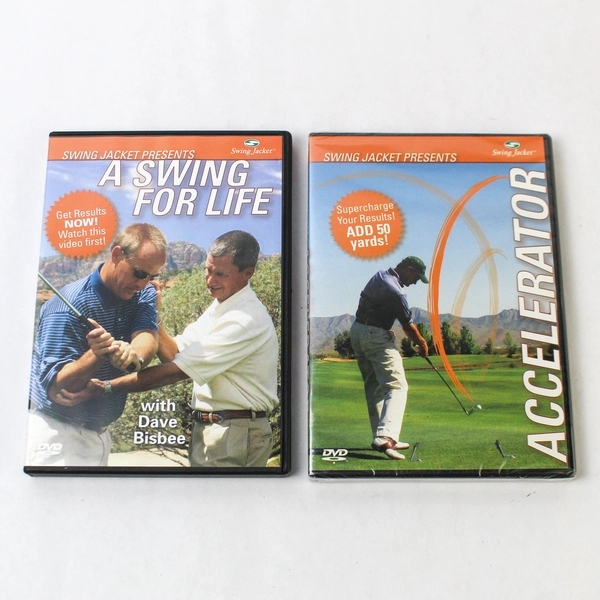 Lot of 2 DVDs A Swing For Life 2005 Accelerator 2006 Swing Jacket Dave Brisbee