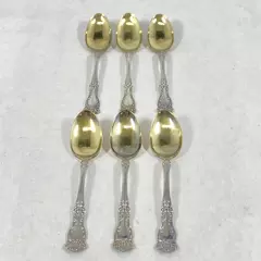 Set Of 6 W B 1900 Essex Adell Silver Plate Demitasse Spoons